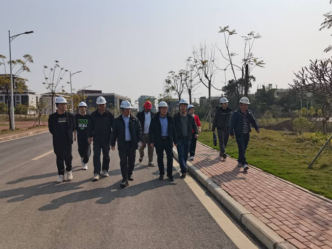 曾劲松查看项目现场。邓高越 摄（建图）.png